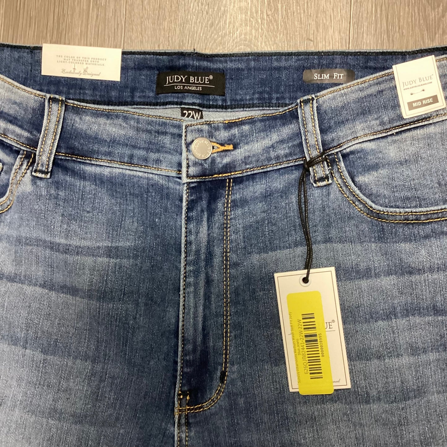 Jeans Straight By Judy Blue In Blue Denim, Size: 22w