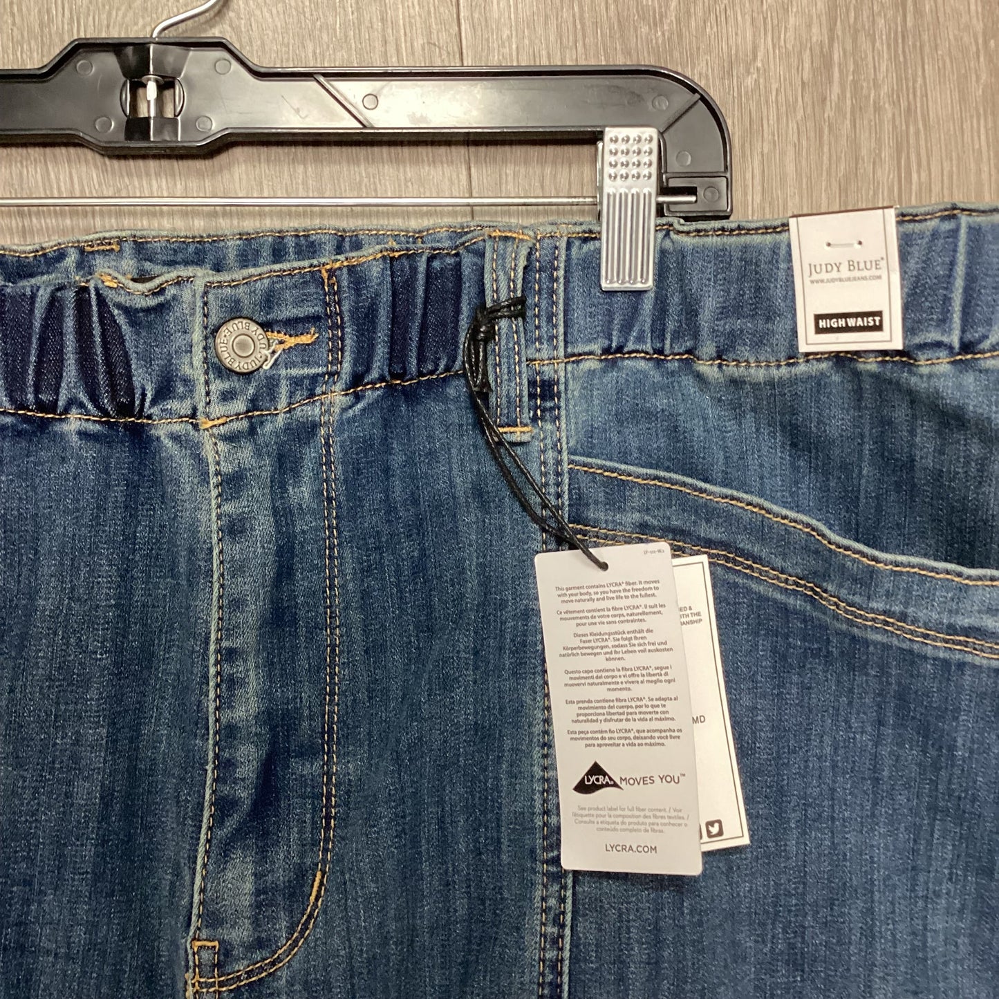 Jeans Straight By Judy Blue In Blue Denim, Size: 22w