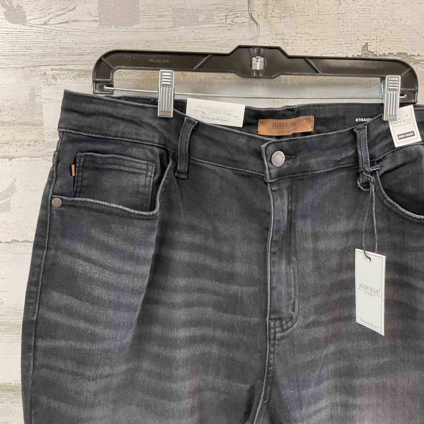 Jeans Straight By Judy Blue In Black Denim, Size: 22w