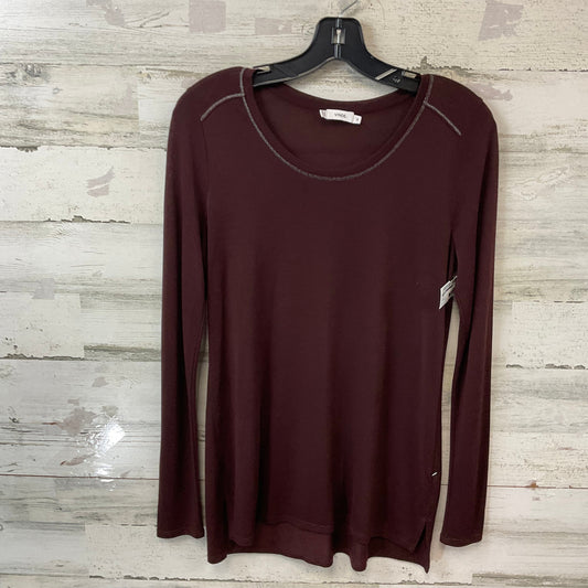 Top Long Sleeve By Vince In Purple, Size: Xs