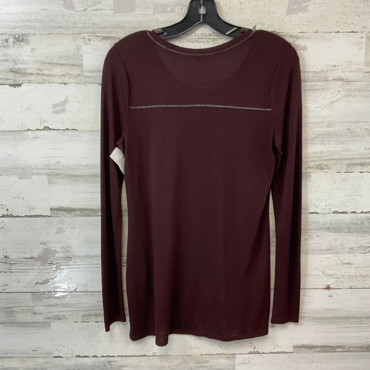 Top Long Sleeve By Vince In Purple, Size: Xs