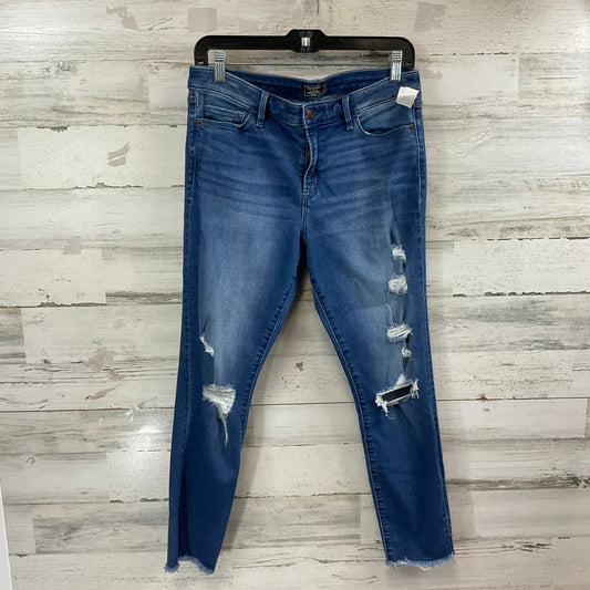 Jeans Skinny By Abercrombie And Fitch In Blue Denim, Size: 8