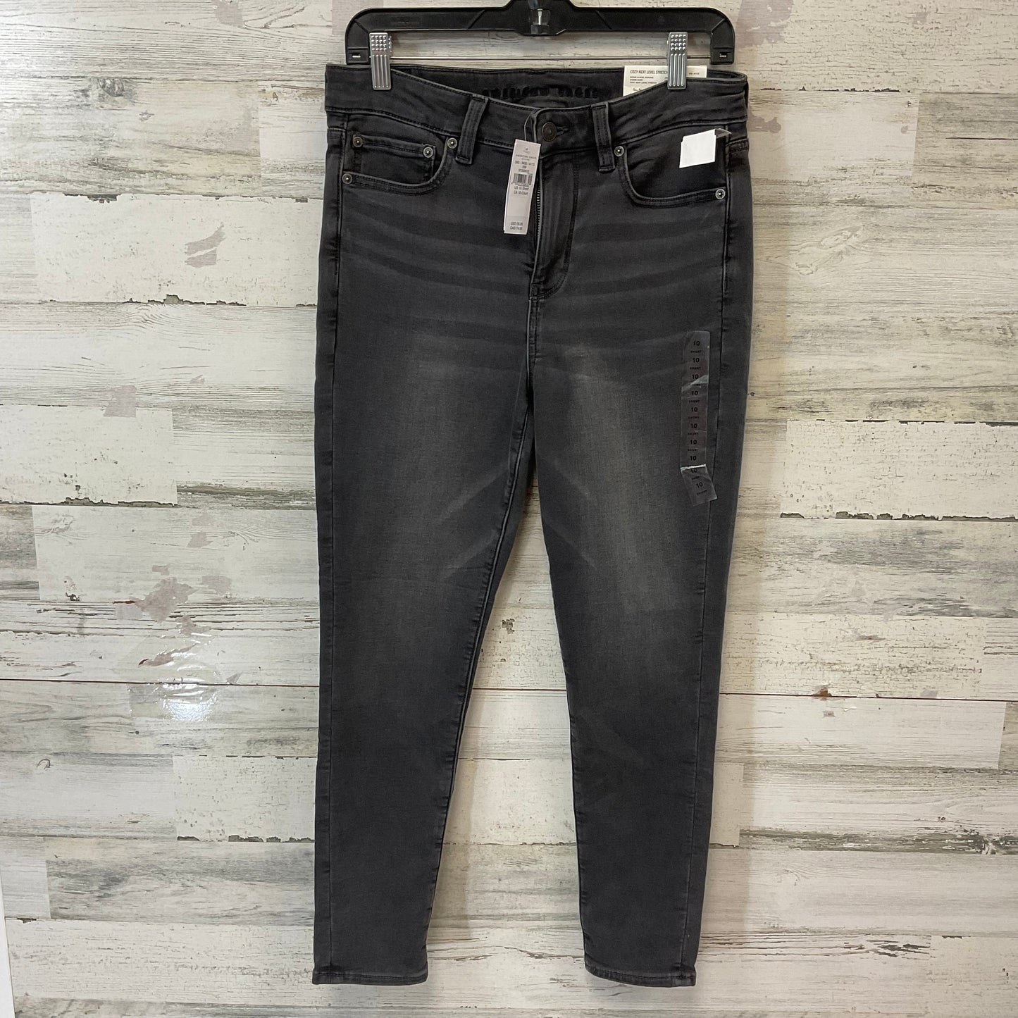 Jeans Jeggings By American Eagle In Black Denim, Size: 10