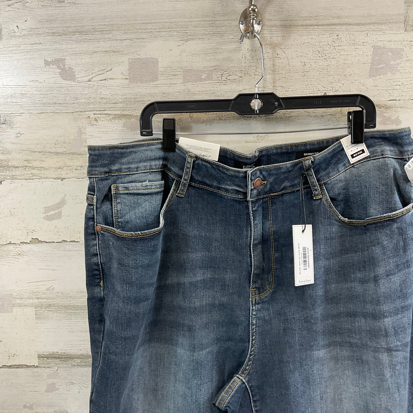 Jeans Skinny By Judy Blue In Blue Denim, Size: 24w