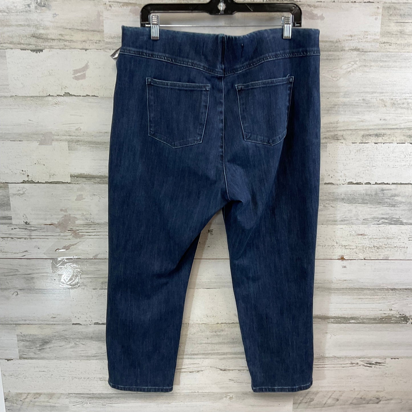 Jeans Straight By Soft Surroundings In Blue Denim, Size: Xl