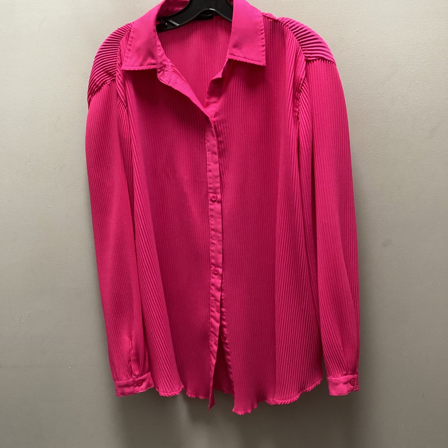 Blouse Long Sleeve By PRETTY LITTLE THING In Pink, Size: Xs