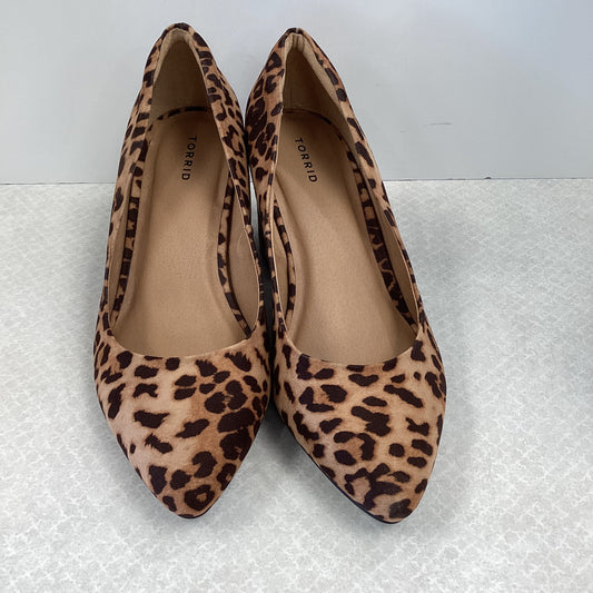 Shoes Heels Block By Torrid In Animal Print, Size: 11