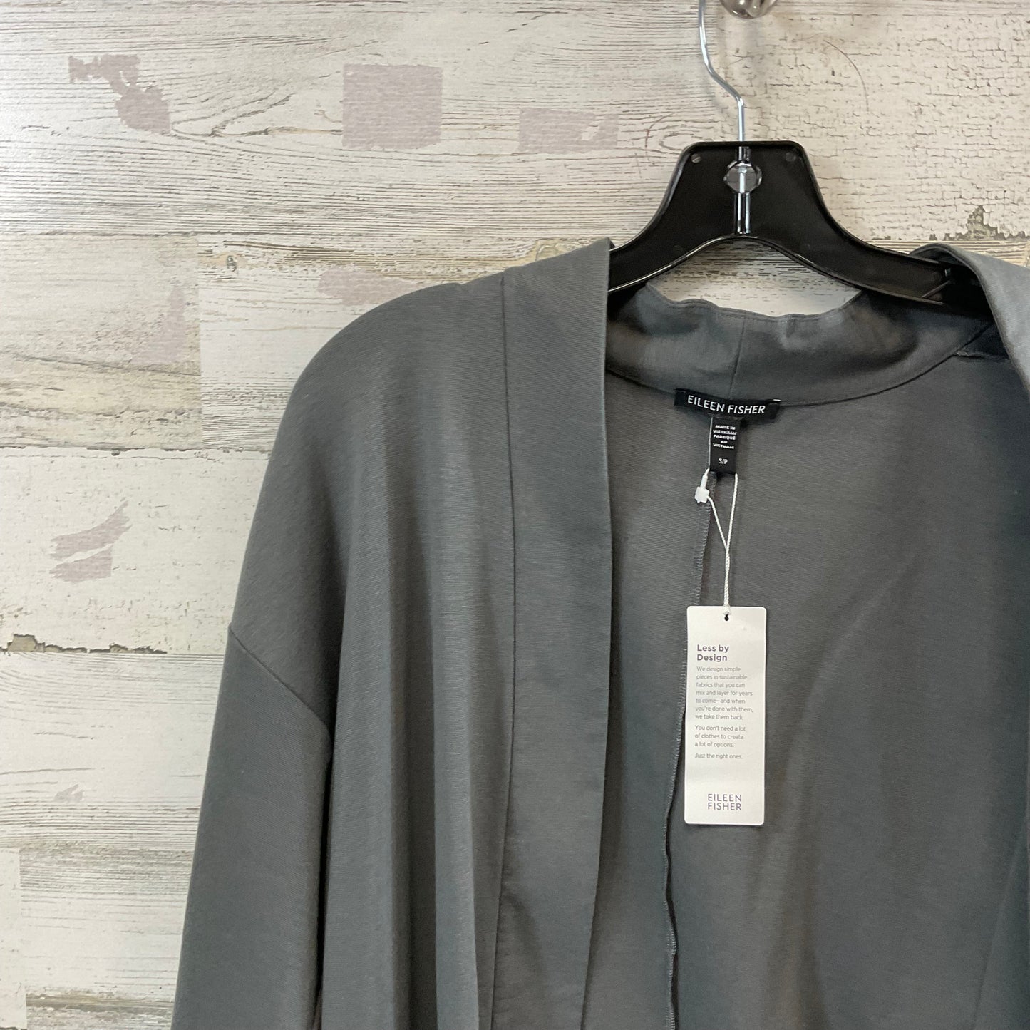 Jacket Other By Eileen Fisher In Grey, Size: S