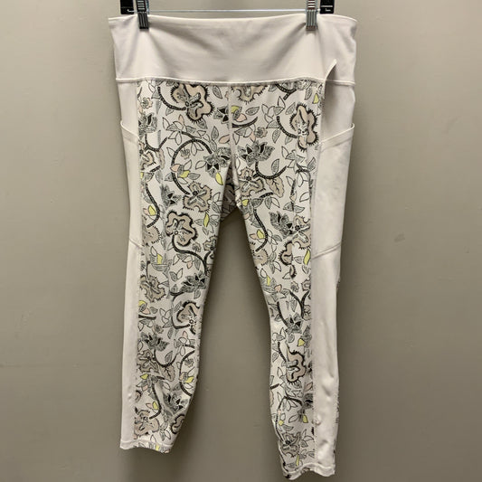 Athletic Leggings By Athleta In White, Size: Xl