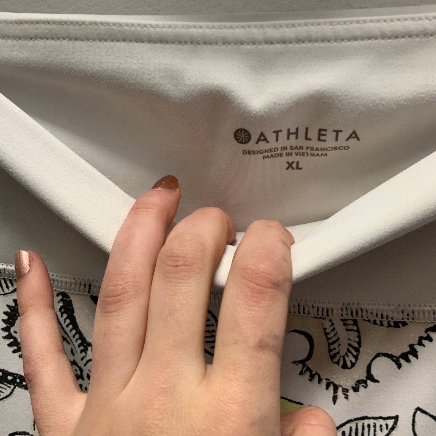 Athletic Leggings By Athleta In White, Size: Xl