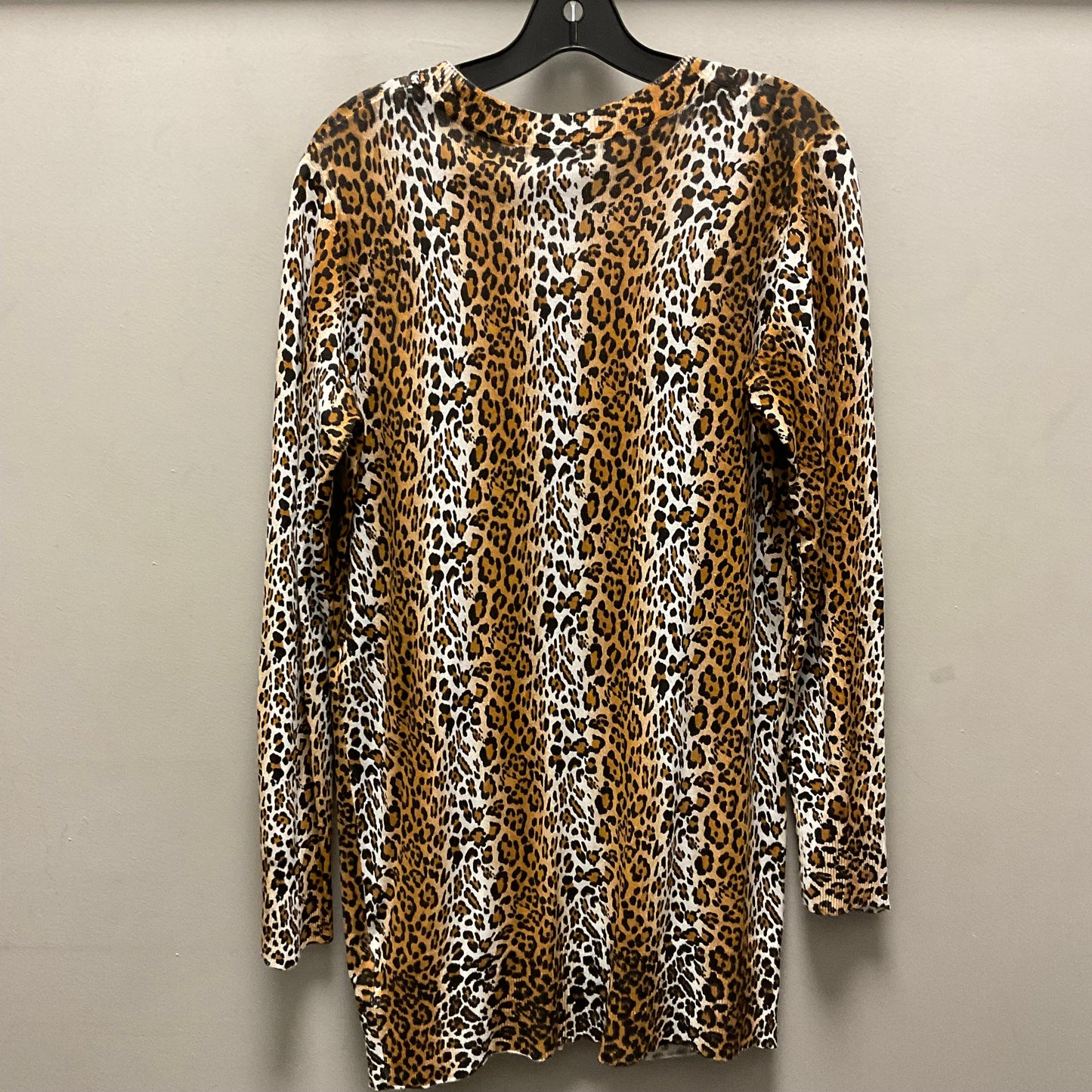 Sweater Cardigan By Oddi In Animal Print, Size: M