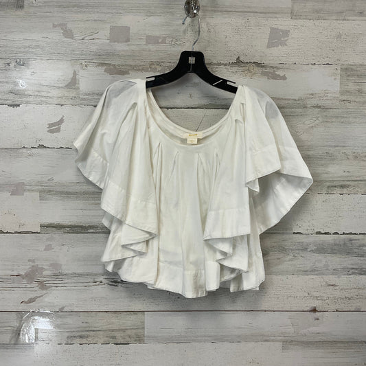 Top Short Sleeve By Maeve In White, Size: S