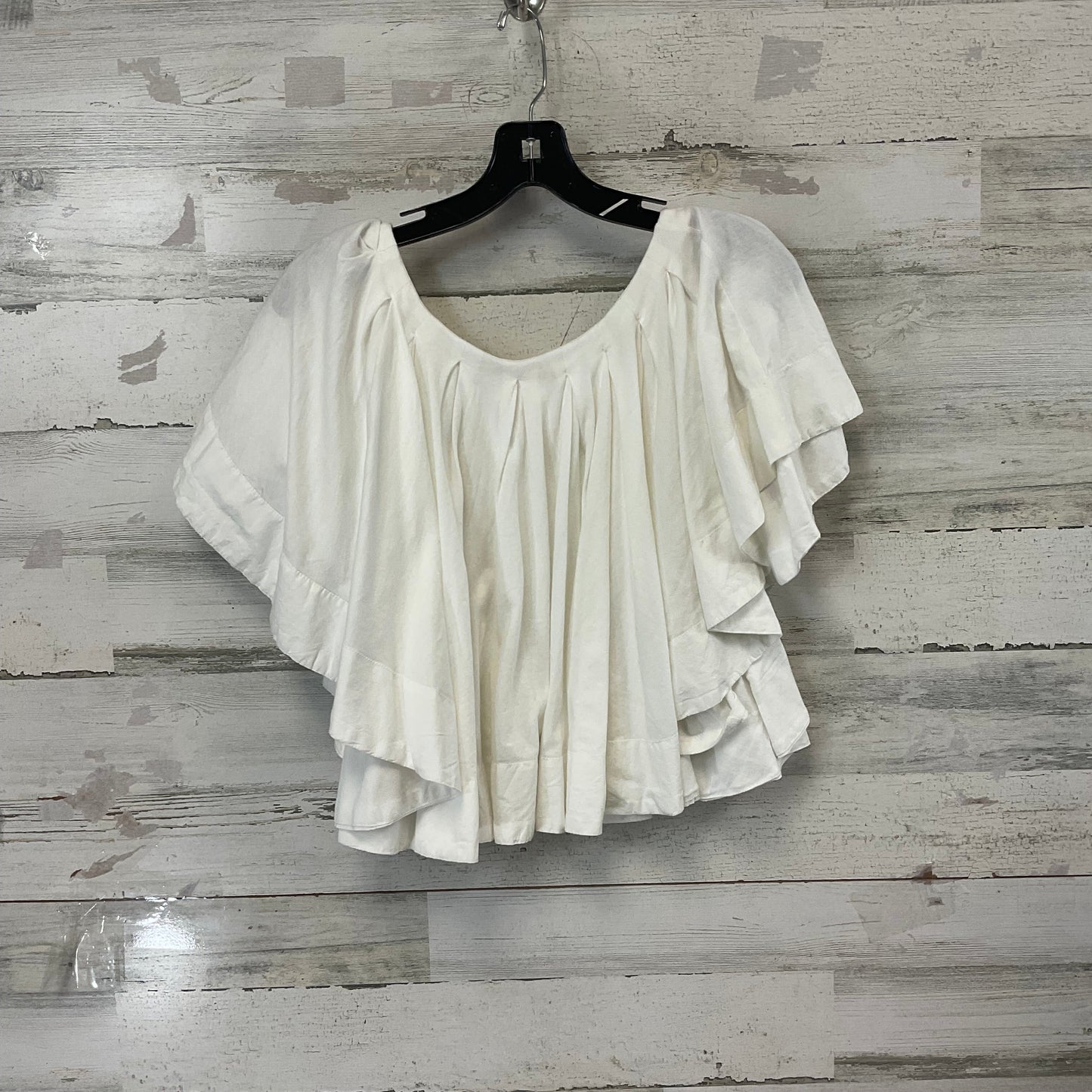 Top Short Sleeve By Maeve In White, Size: S