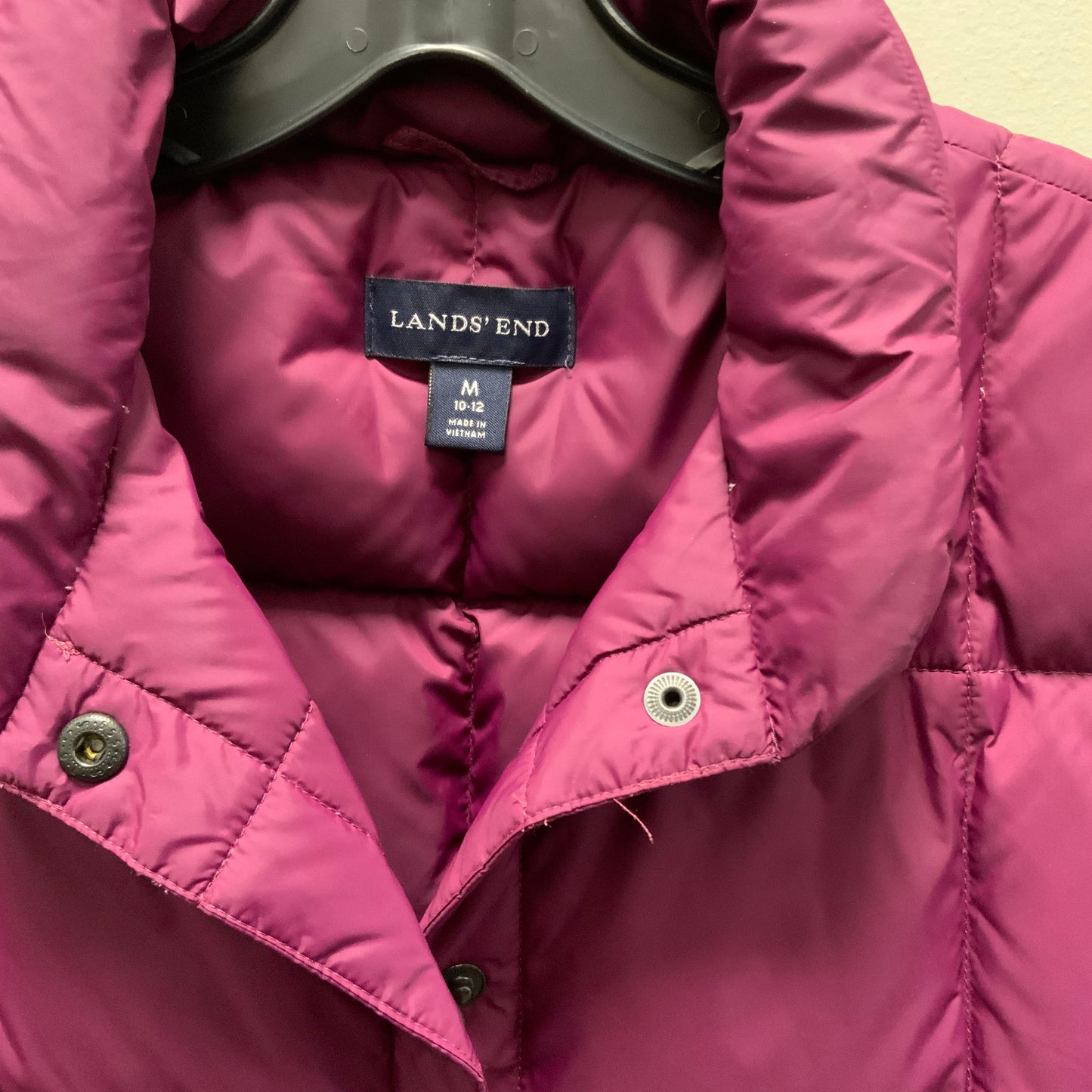 Vest Puffer & Quilted By Lands End In Purple, Size: M