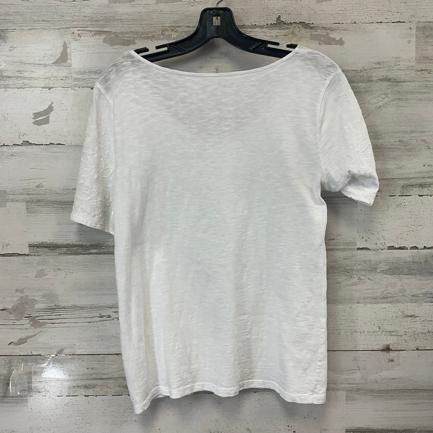 Top Short Sleeve By Talbots In White, Size: S