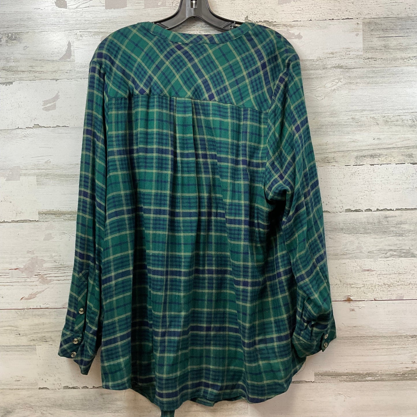 Top Long Sleeve By Torrid In Green, Size: 3x