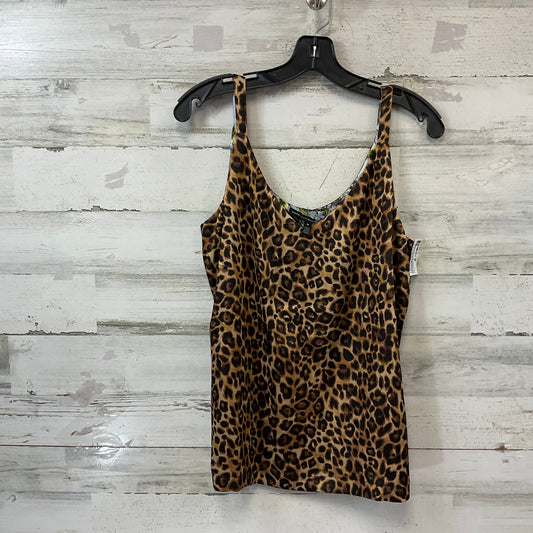 Top Sleeveless REVERSIBLE By White House Black Market In Animal Print, Size: M