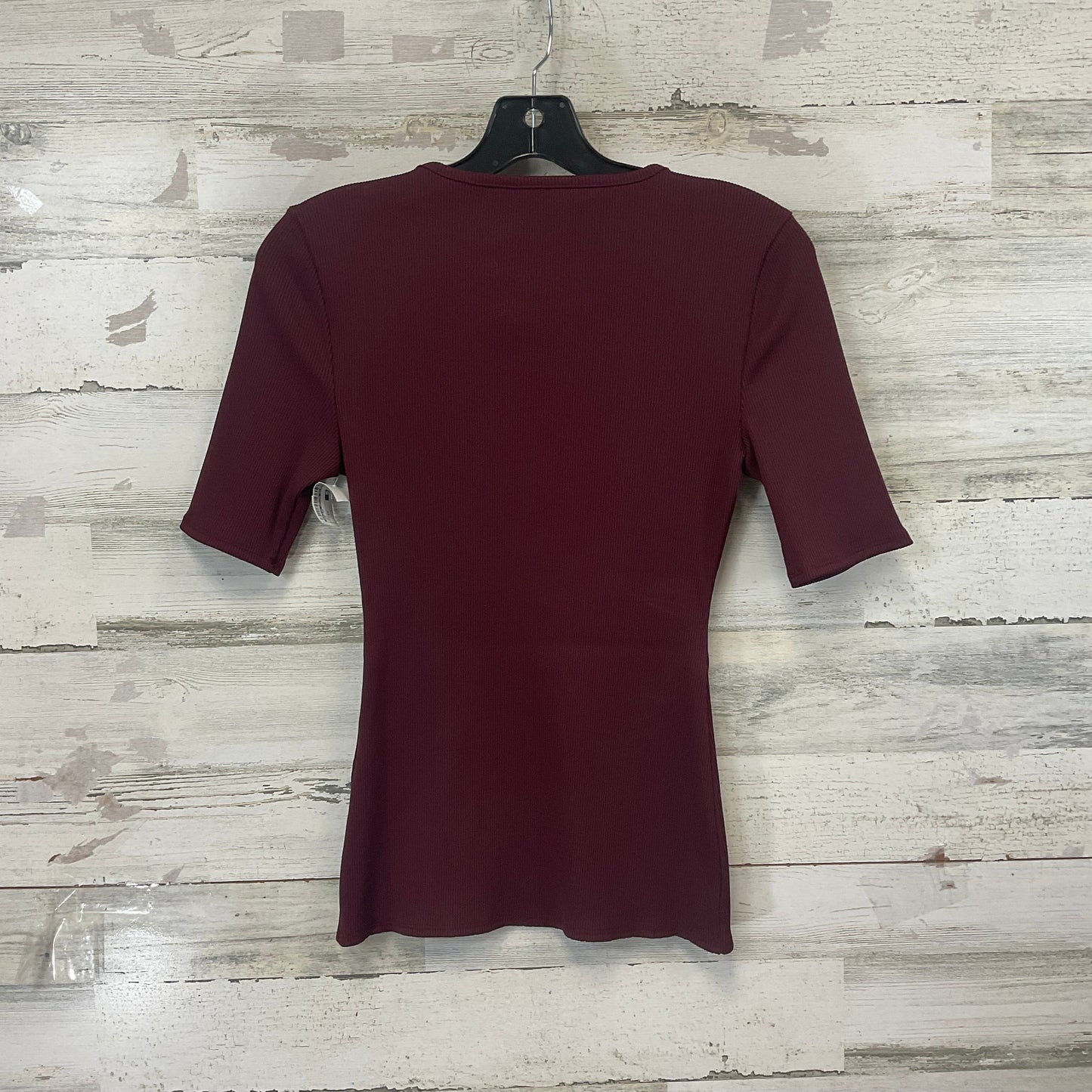 Top Short Sleeve By White House Black Market In Red, Size: Xs