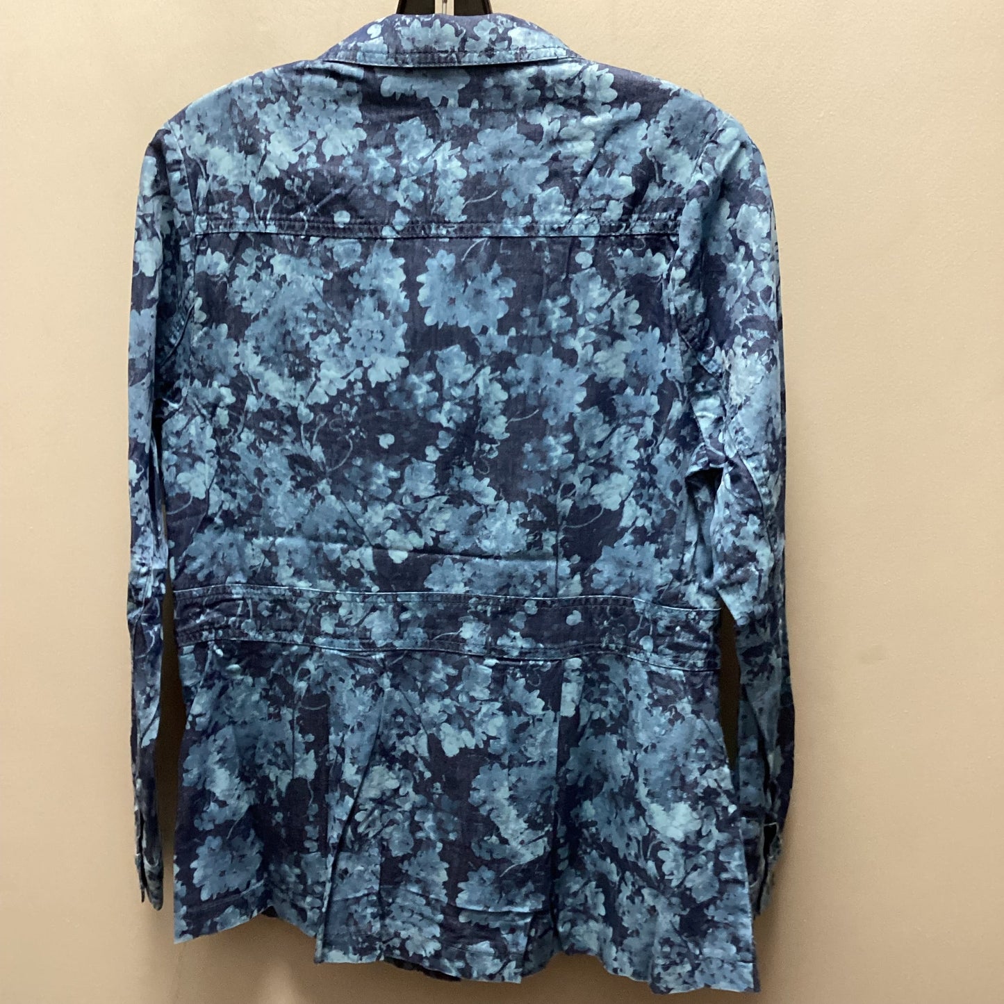 Blouse Long Sleeve By Diane Gilman In Blue, Size: Xs