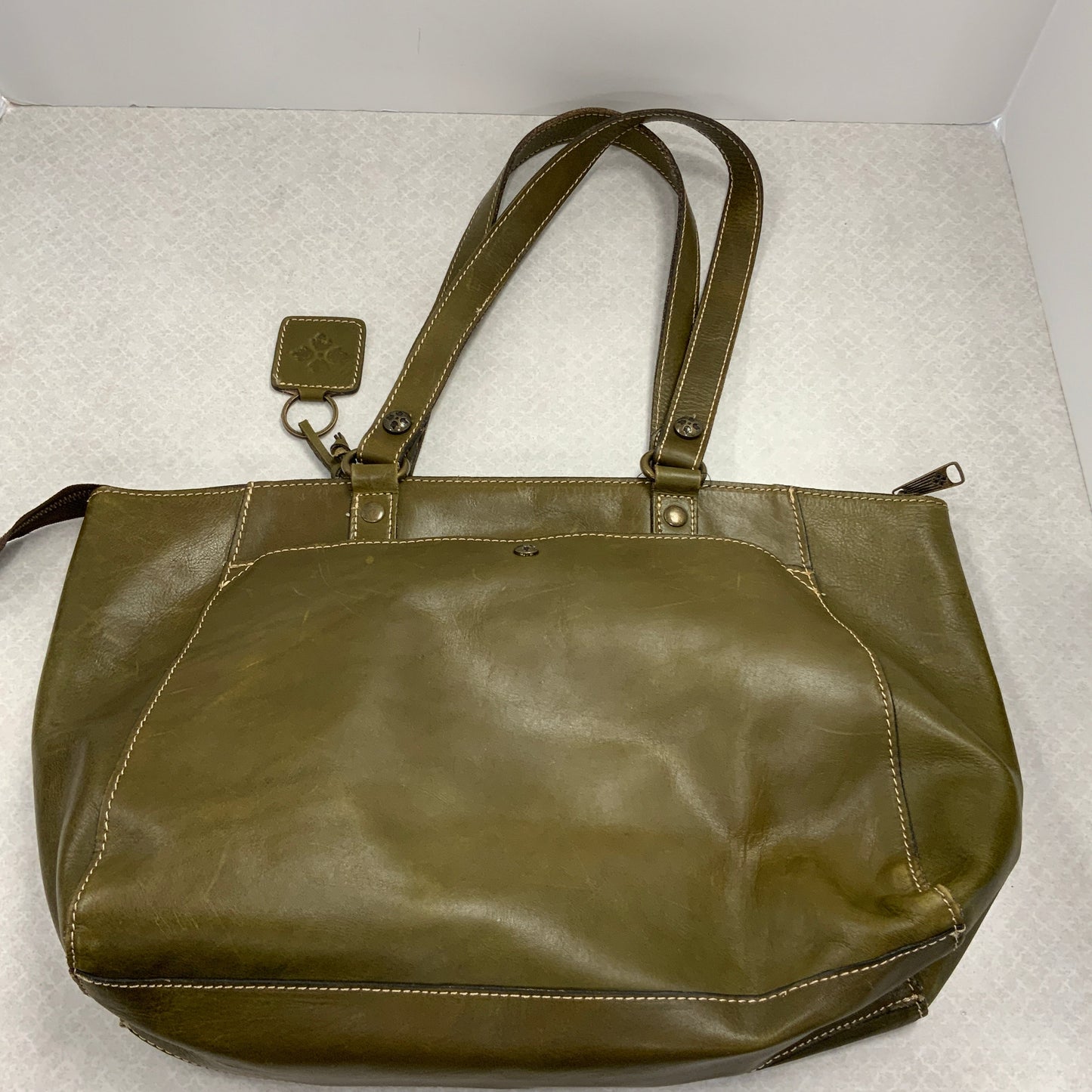 Handbag Leather By Patricia Nash, Size: 6