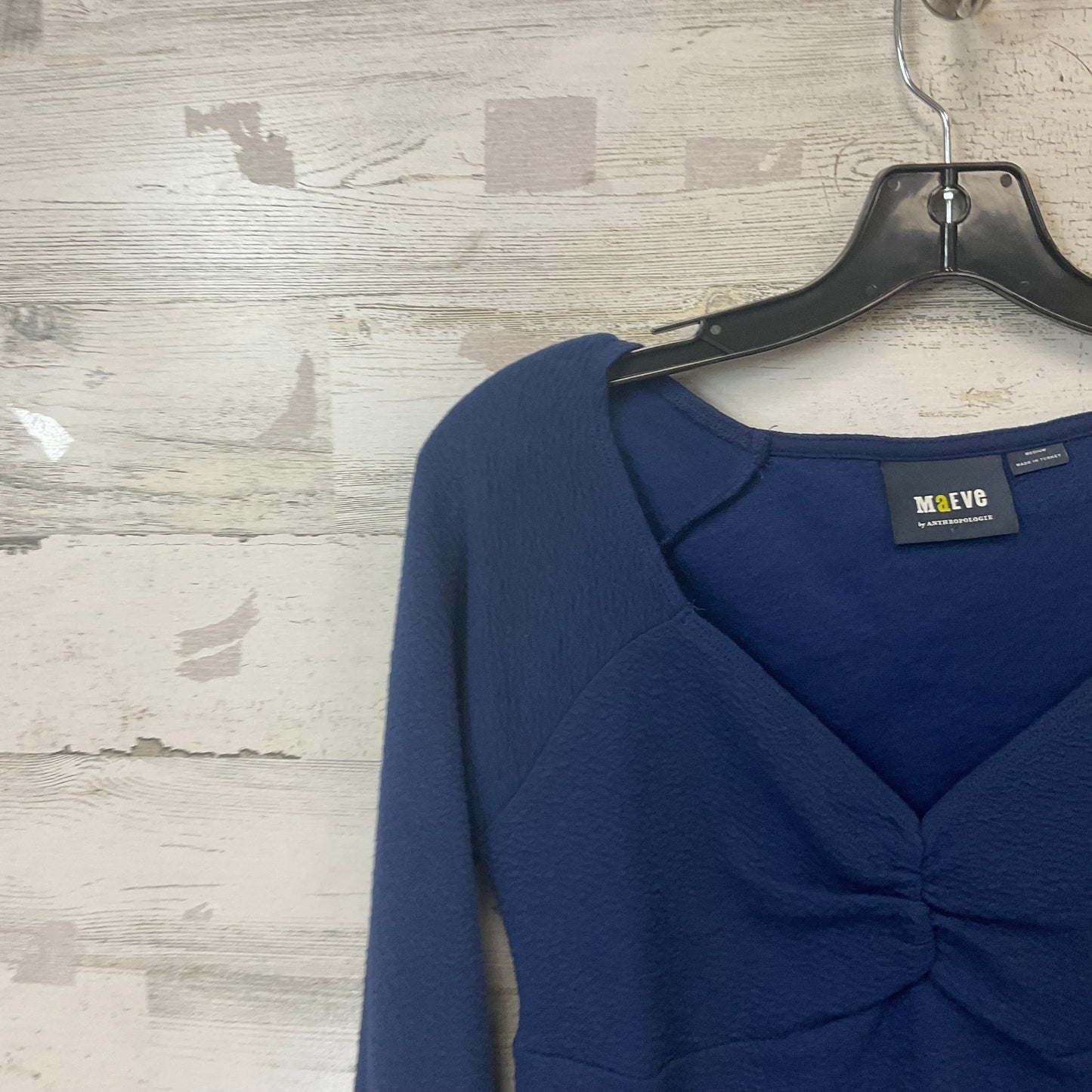 Top Long Sleeve By Maeve In Blue, Size: M