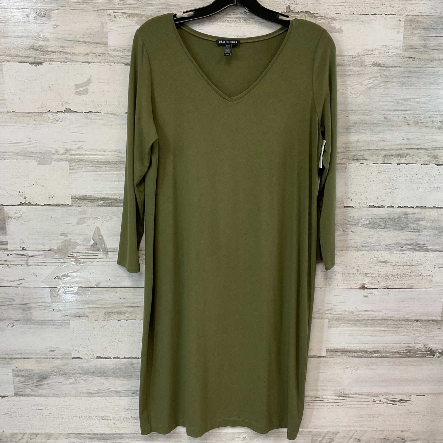 Dress Casual Short By Eileen Fisher In Green, Size: M