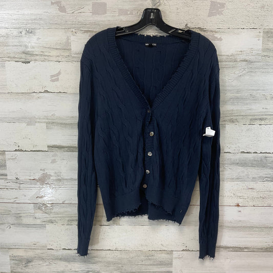 Sweater Cardigan By MINNIE ROSE In Blue, Size: M