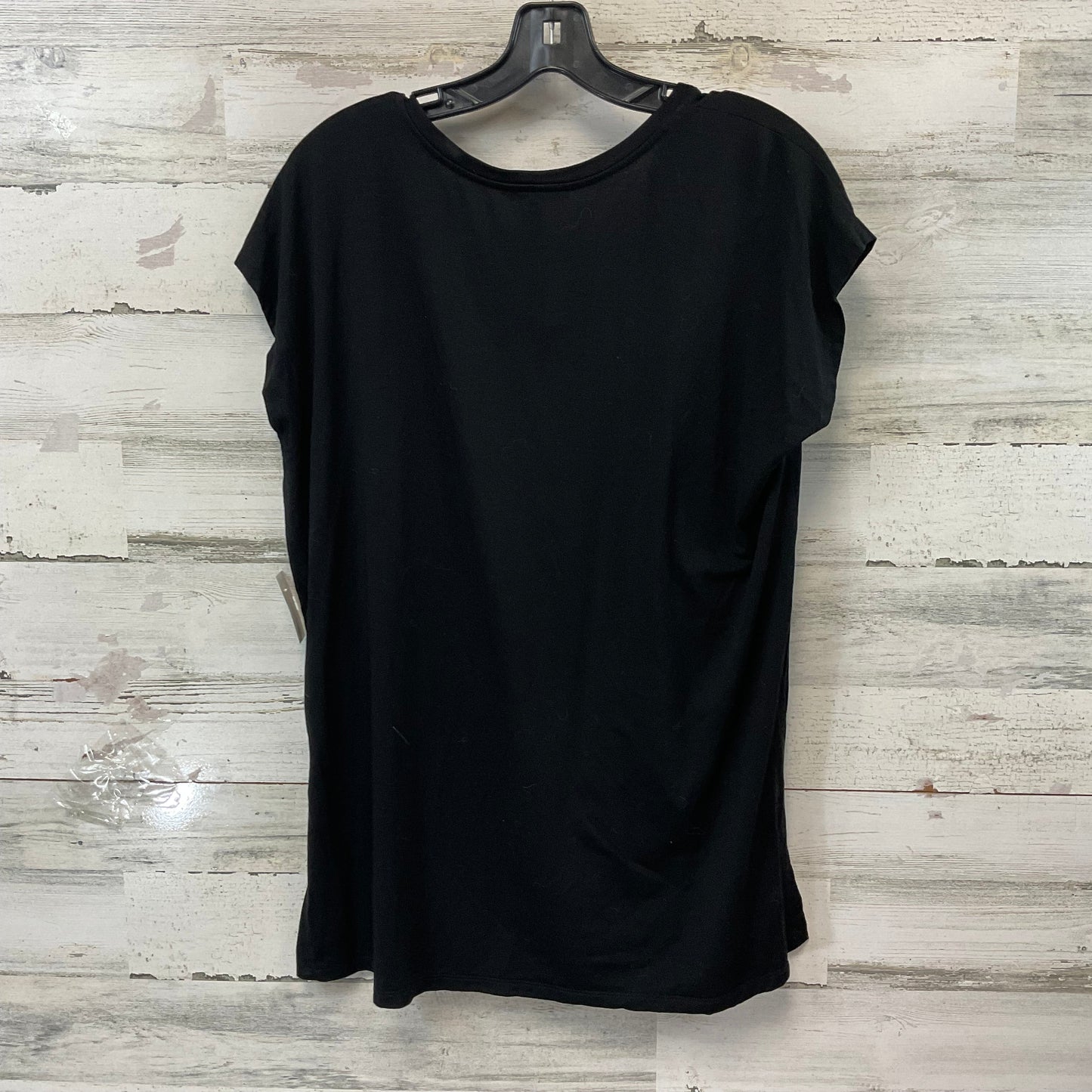 Top Short Sleeve By Eileen Fisher In Black, Size: Xs