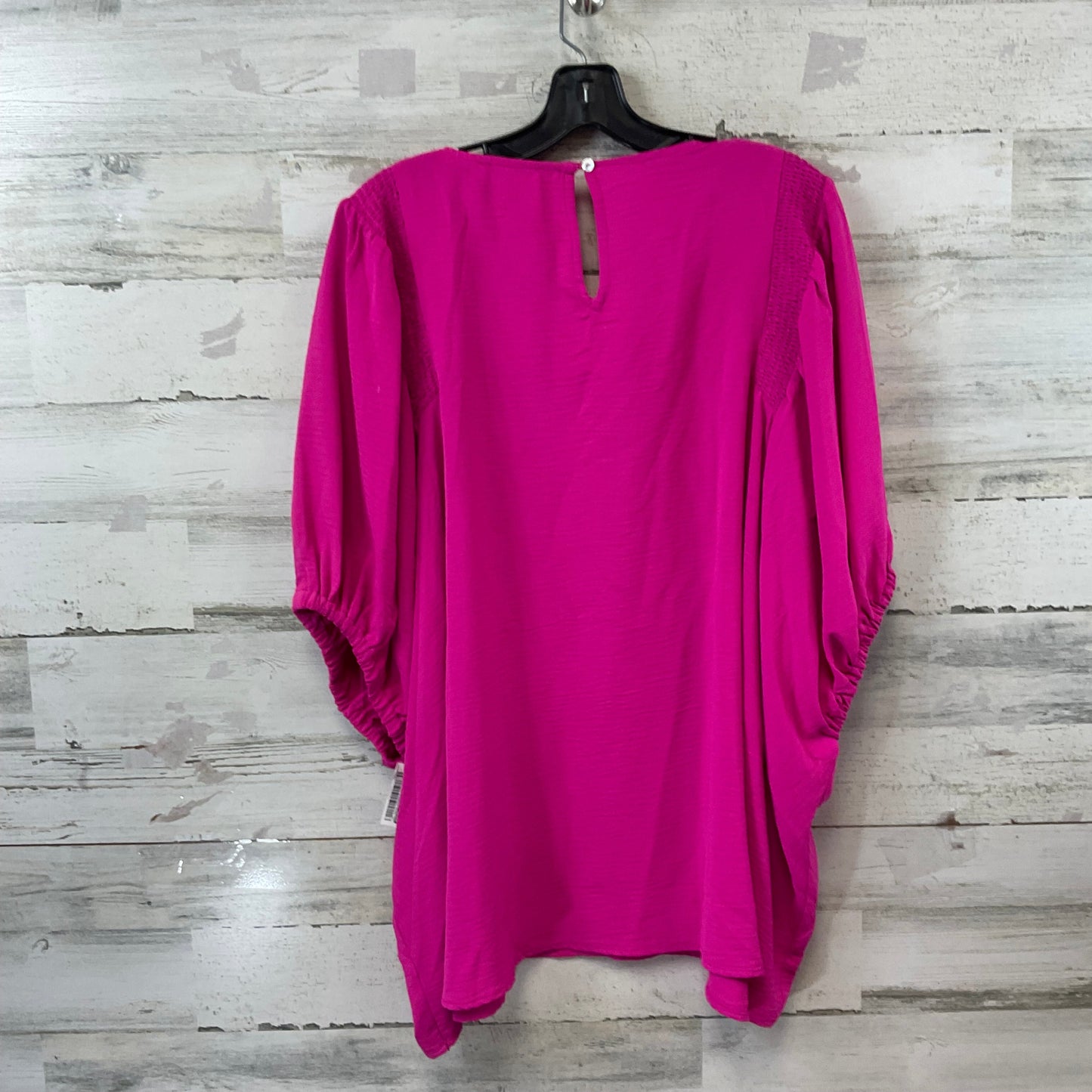 Top Short Sleeve By Entro In Pink, Size: 1x