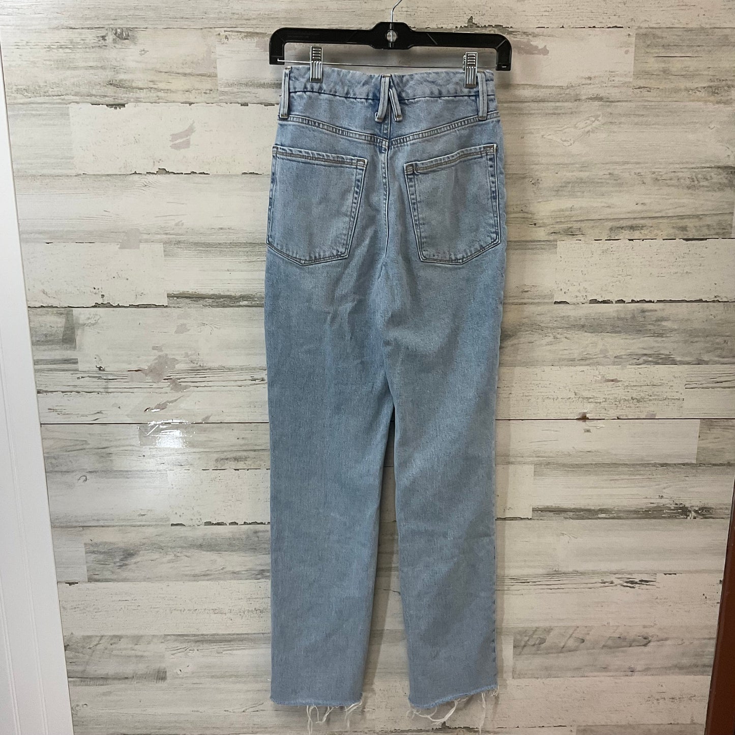 Jeans Straight By Good American In Blue Denim, Size: 2