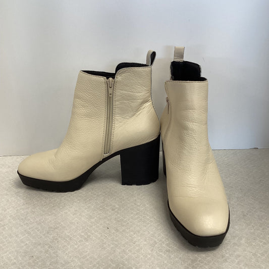 Boots Ankle Heels By Lucky Brand In Cream, Size: 8