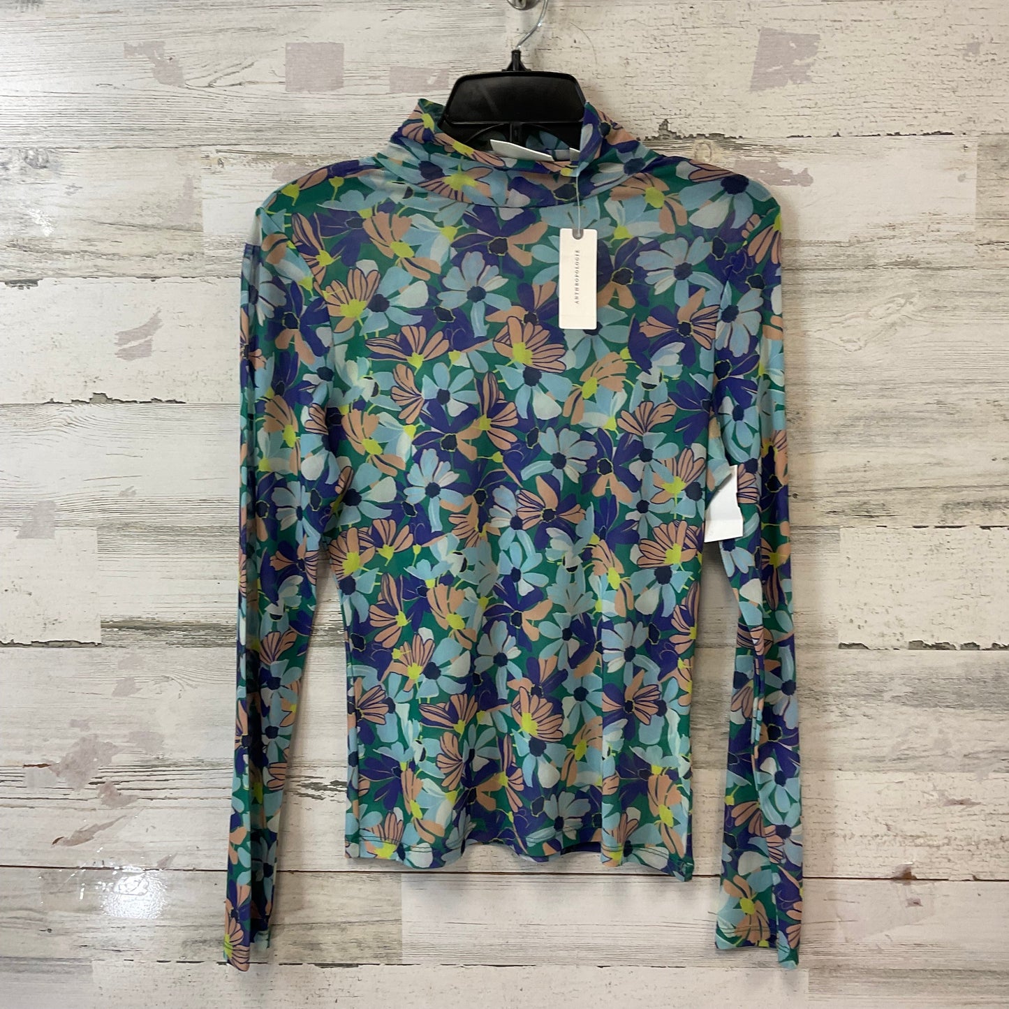 Top Long Sleeve By Maeve In Blue, Size: S