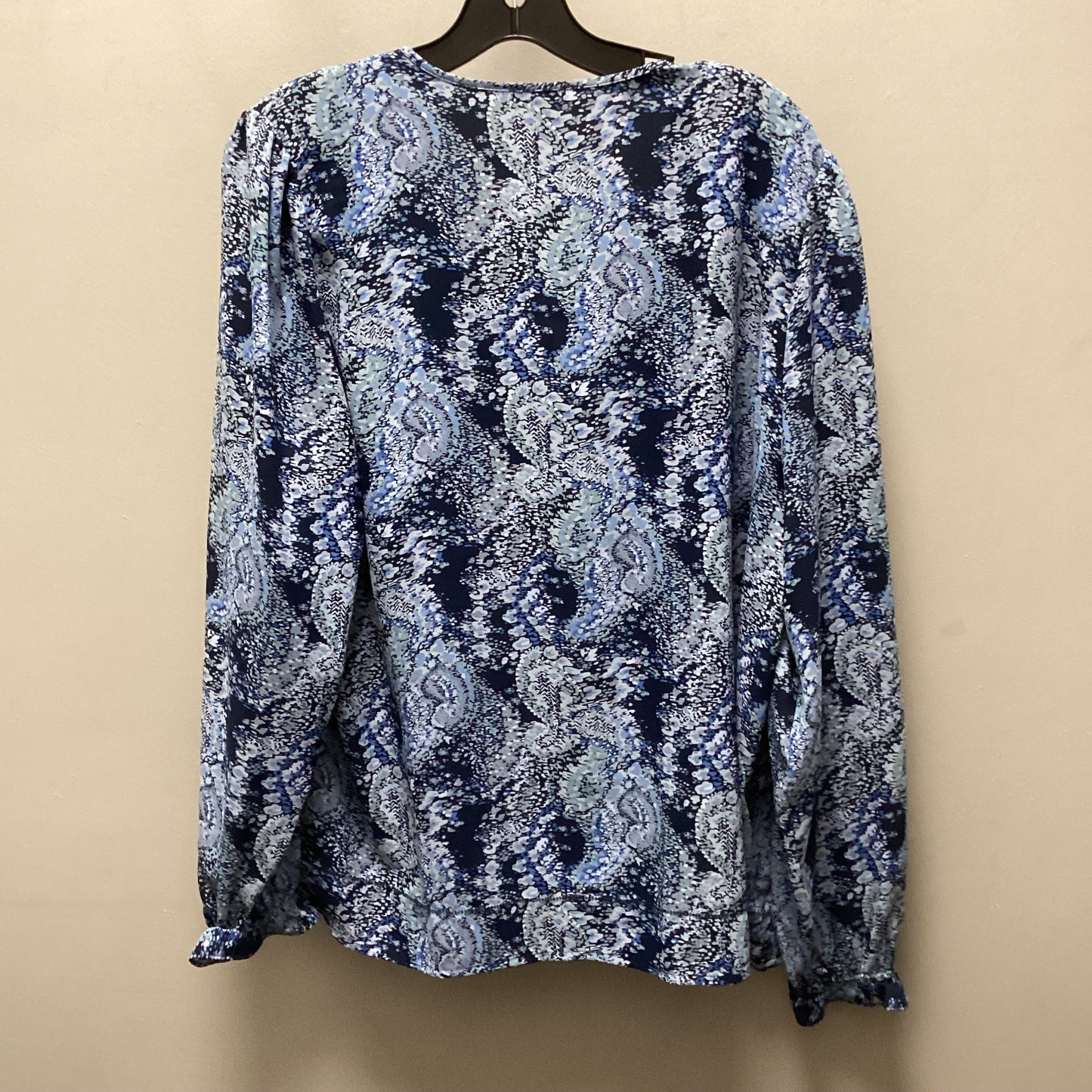 Blouse Long Sleeve By Joie In Blue, Size: L