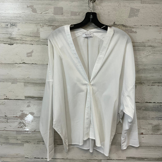 Blouse Long Sleeve By Bailey 44 In White, Size: M