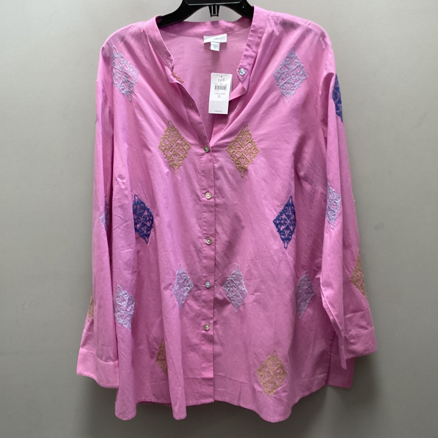 Tunic Long Sleeve By J. Jill In Pink, Size: Xl