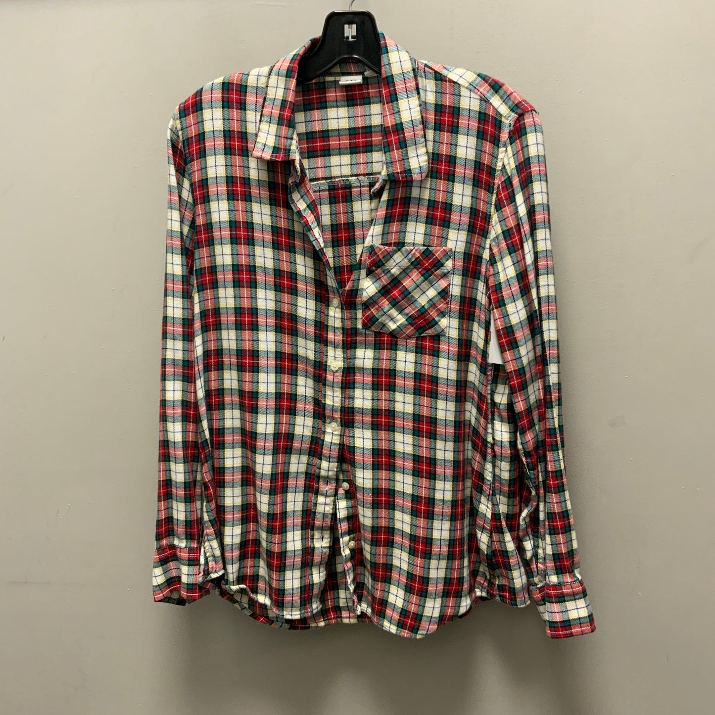 Blouse Long Sleeve By Gap In Red, Size: M