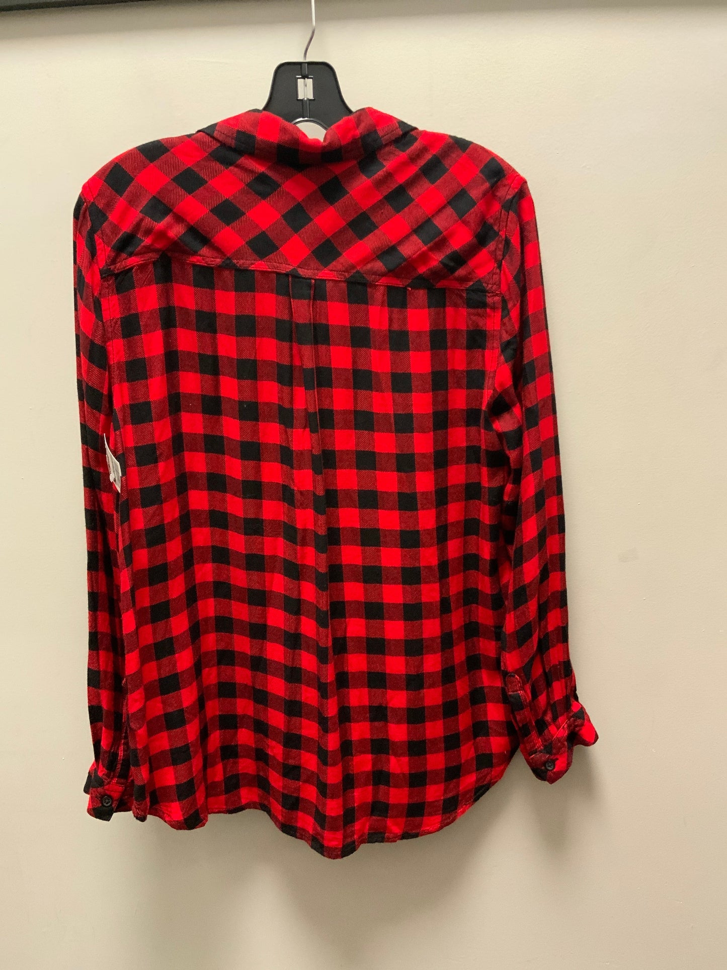 Blouse Long Sleeve By Beachlunchlounge In Red, Size: M