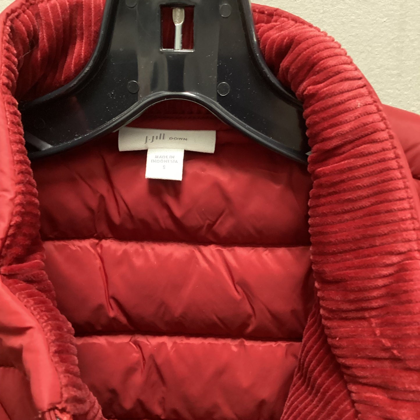 Vest Puffer & Quilted By J. Jill In Red, Size: S