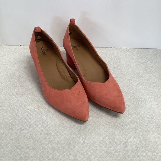 Shoes Heels Block By Susina In Peach, Size: 9