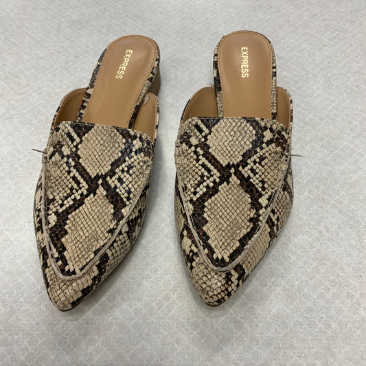 Shoes Flats By Express In Animal Print, Size: 9