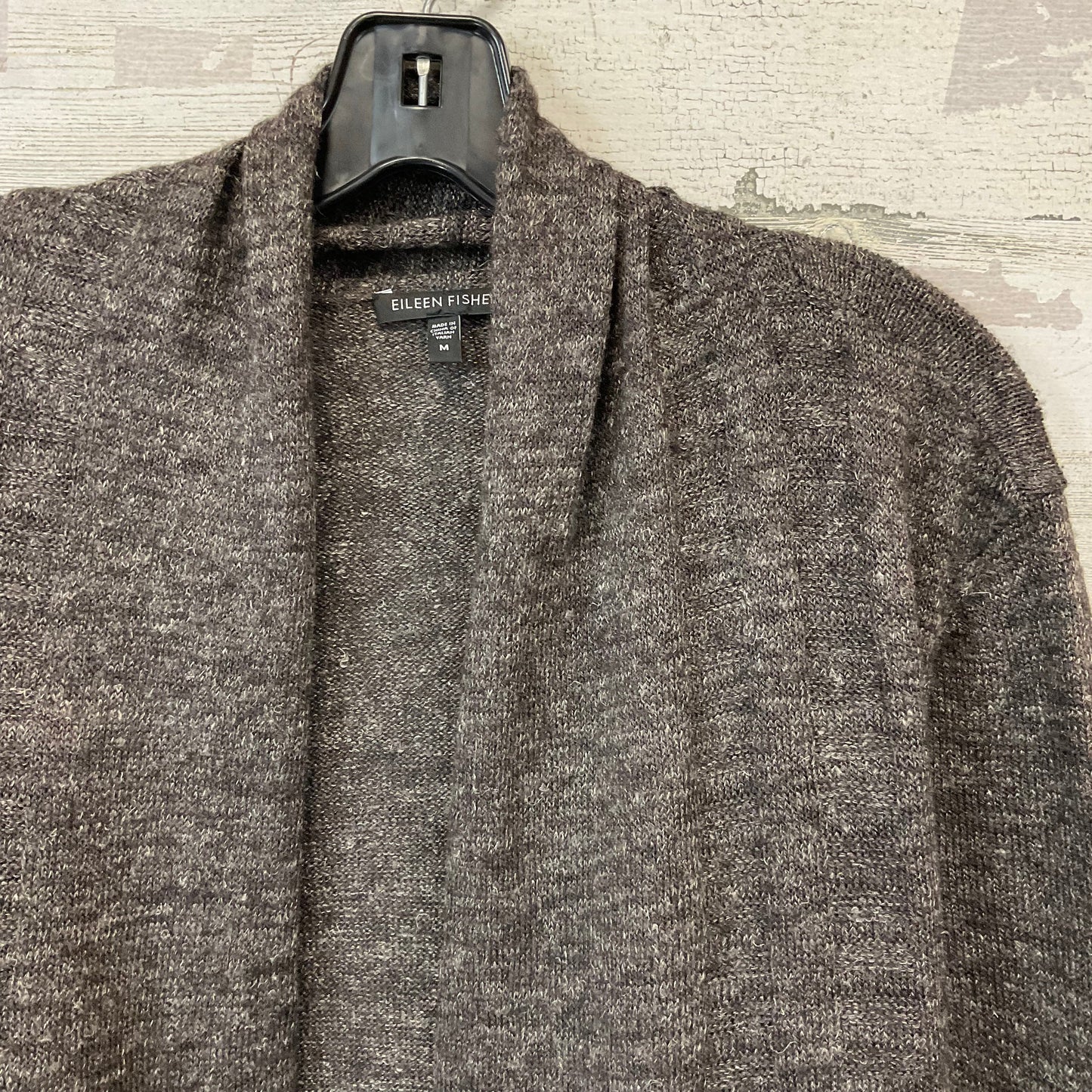 Sweater Cardigan By Eileen Fisher In Brown, Size: M