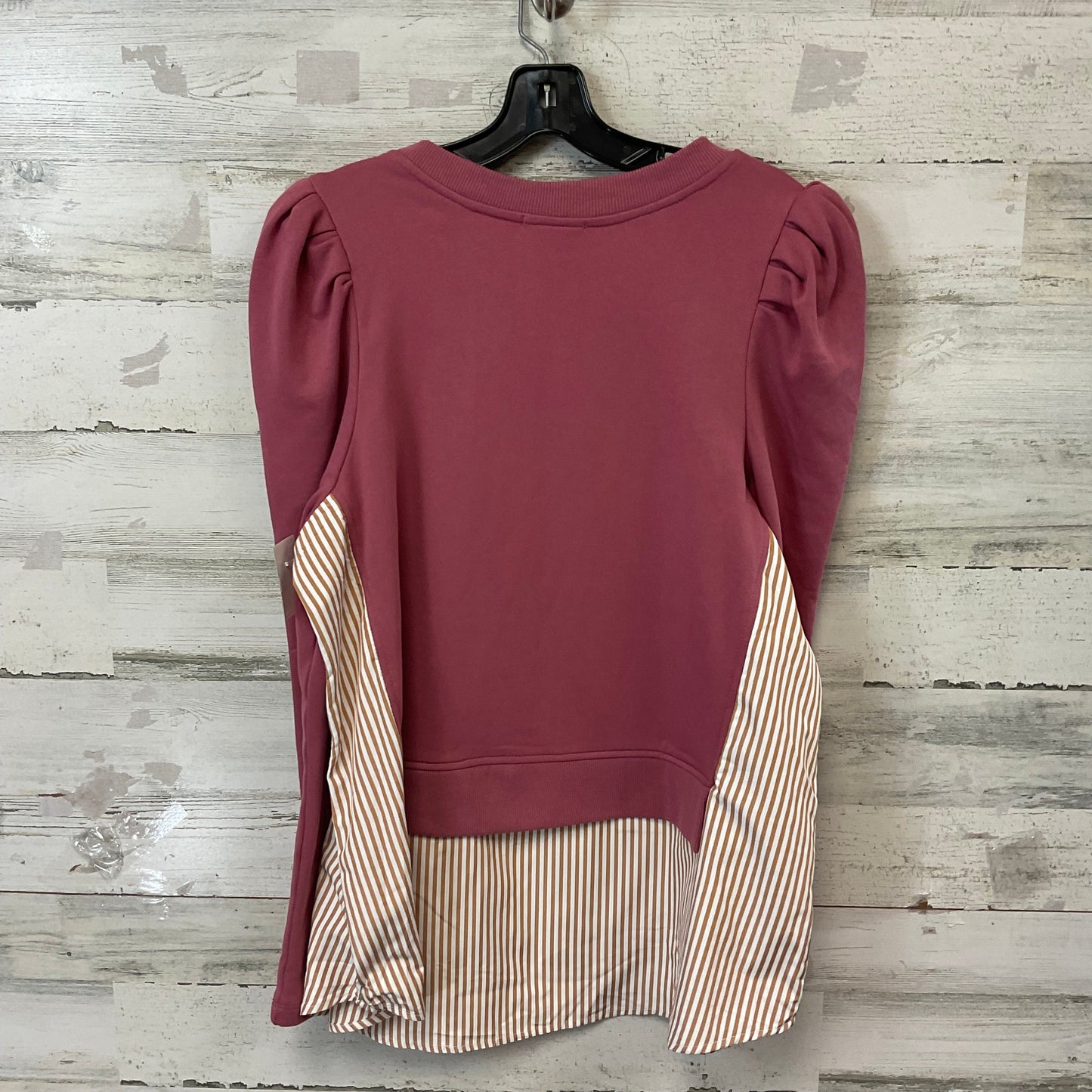 Top Long Sleeve By Maeve In Pink, Size: M