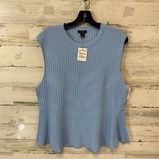 Top Sleeveless By Halogen In Blue, Size: Xxl