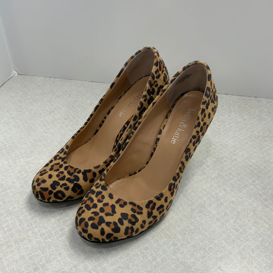 Shoes Heels Kitten By Kelly And Katie In Animal Print, Size: 6.5