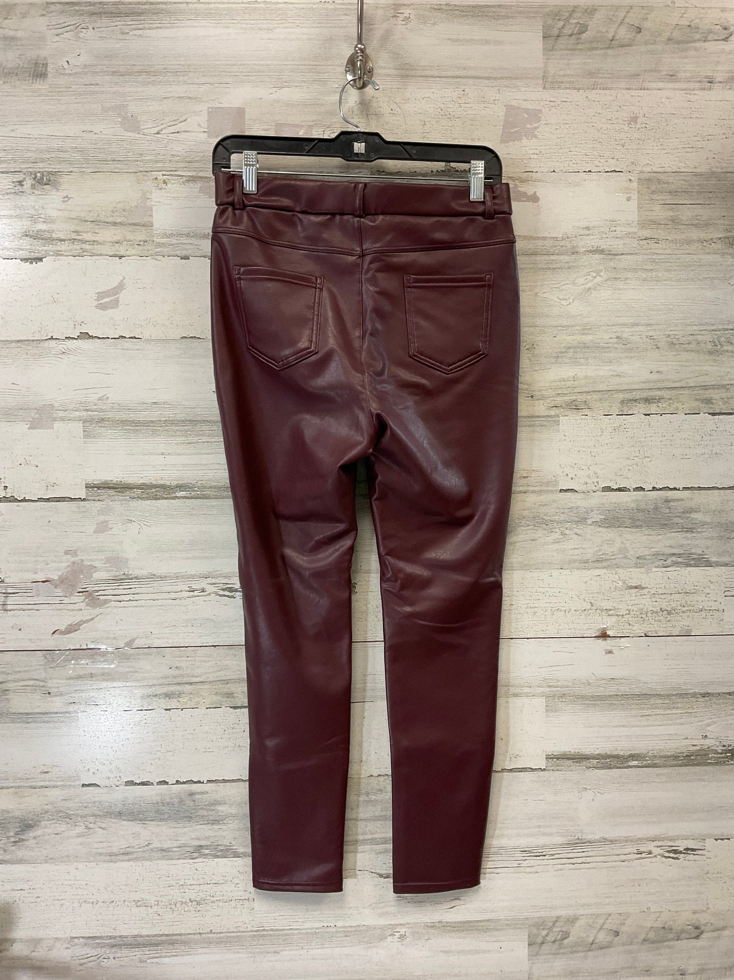 Pants Leggings By Tagoo In Maroon, Size: M