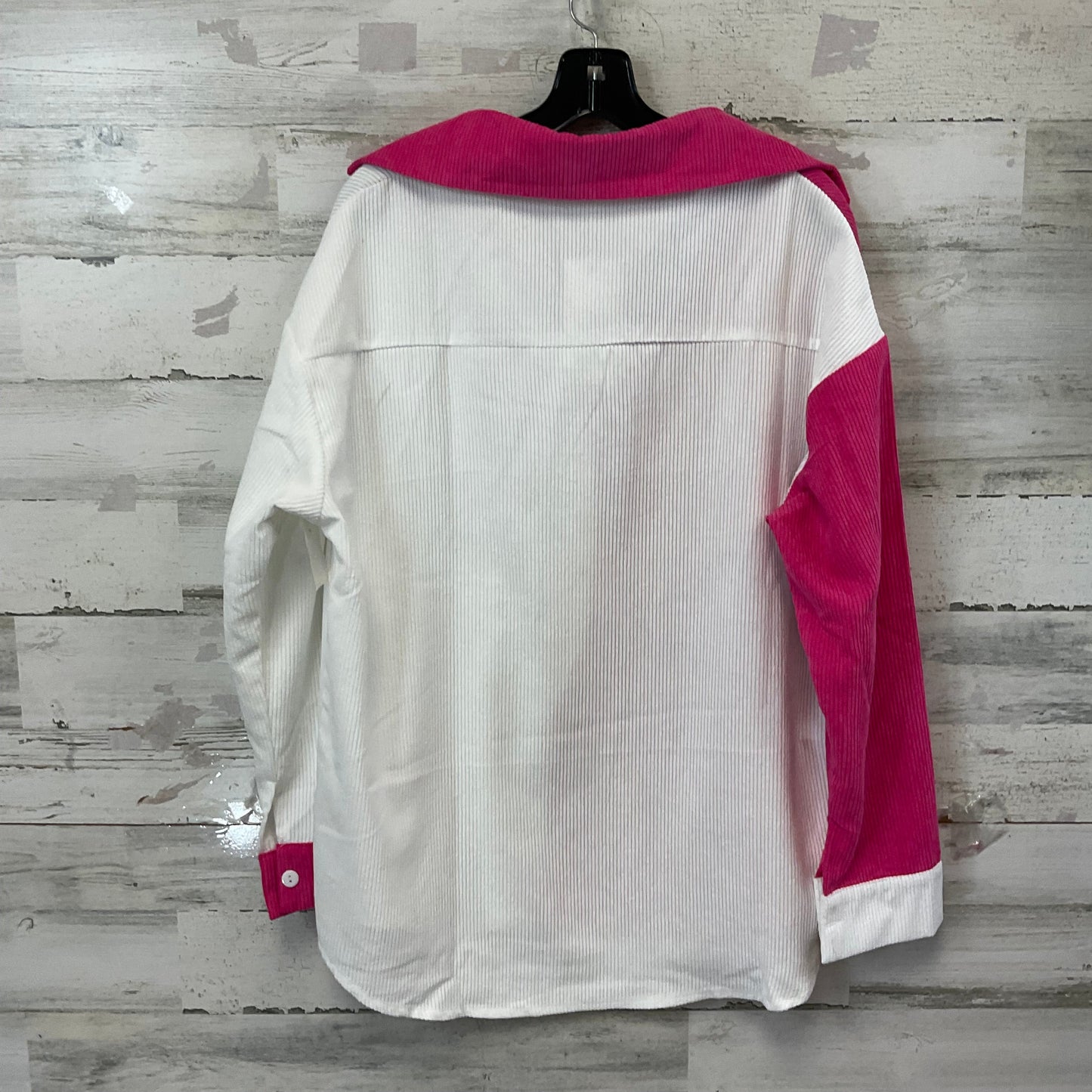 Blouse Long Sleeve By ANNIEWEAR In White, Size: S