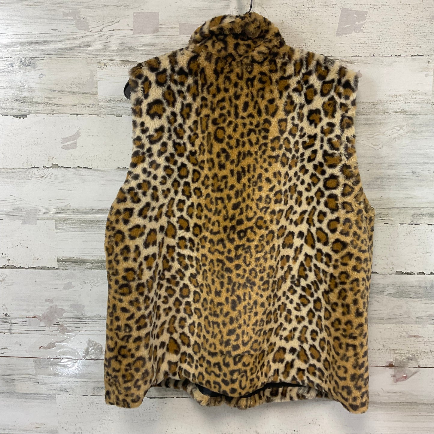 Vest Fleece By Fever In Animal Print, Size: Xl