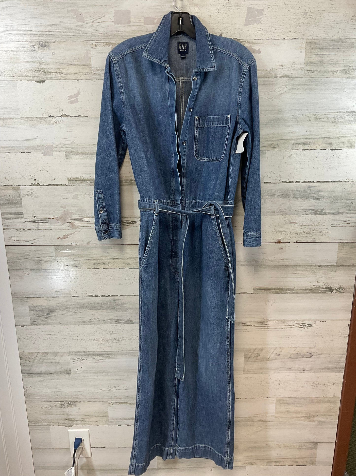 Jumpsuit By Gap In Blue Denim, Size: Xs