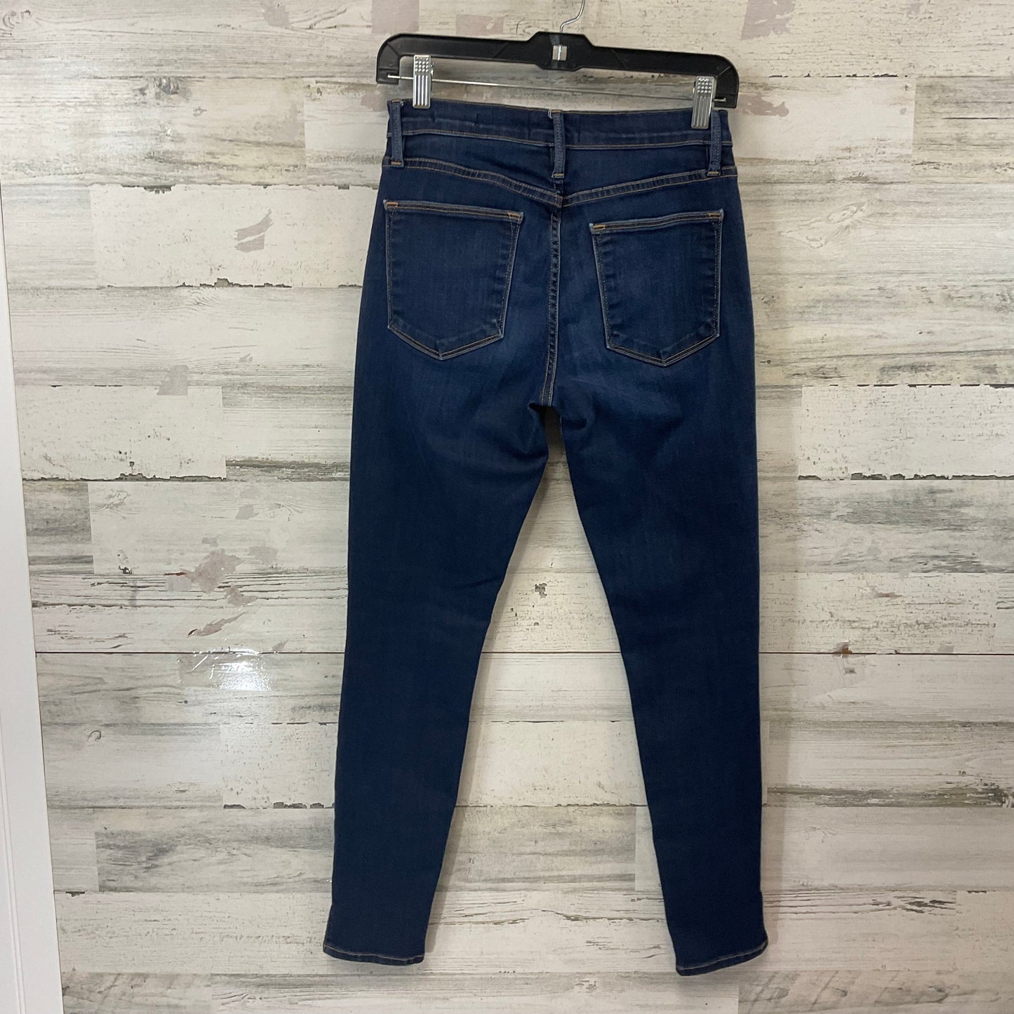 Jeans Skinny By Frame In Blue Denim, Size: 4