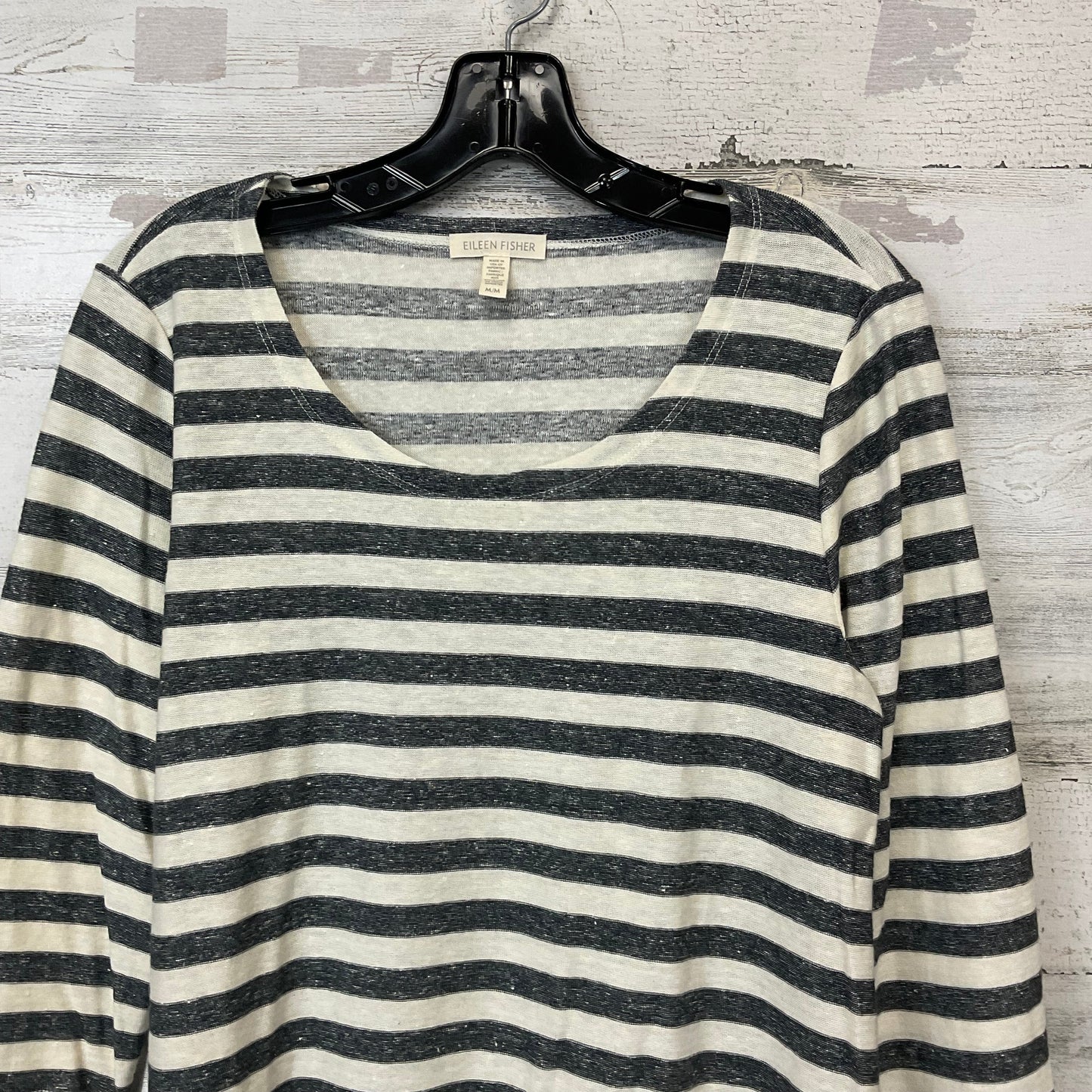 Top Long Sleeve By Eileen Fisher In Black, Size: M